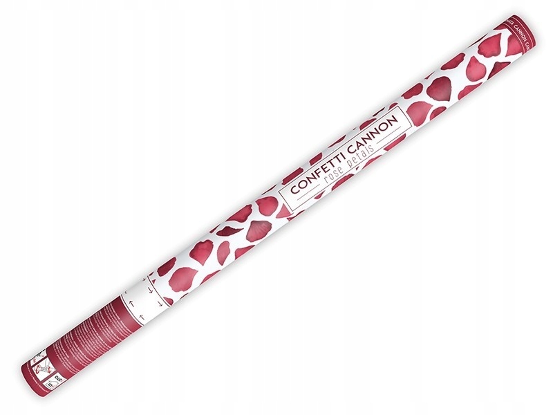 Tuba strzelająca konfetti płatki róż bordowe 80 cm EAN (GTIN) 5901157431301