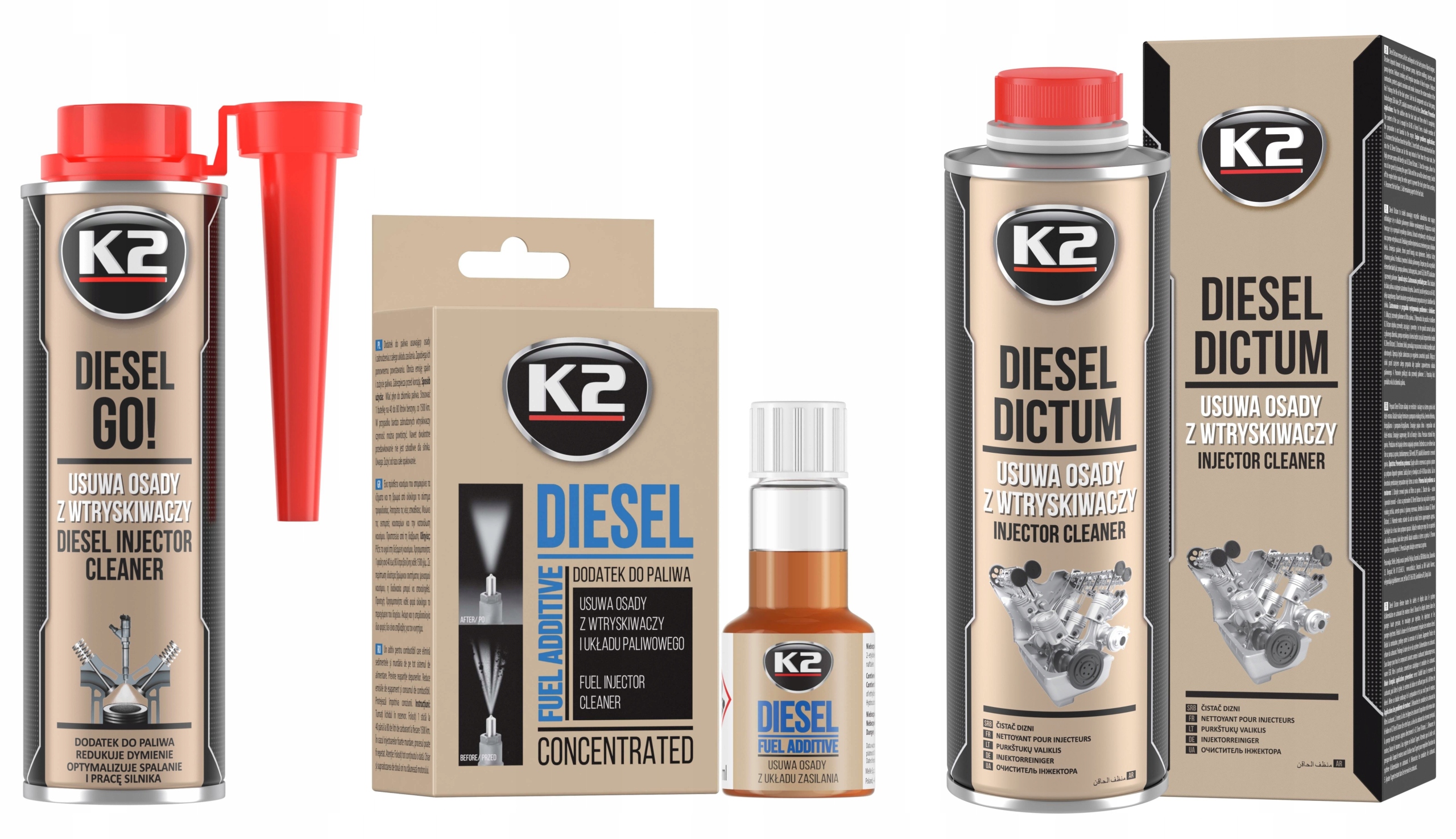 

K2 Zestaw Dodatków Czyszczących Do Diesel On