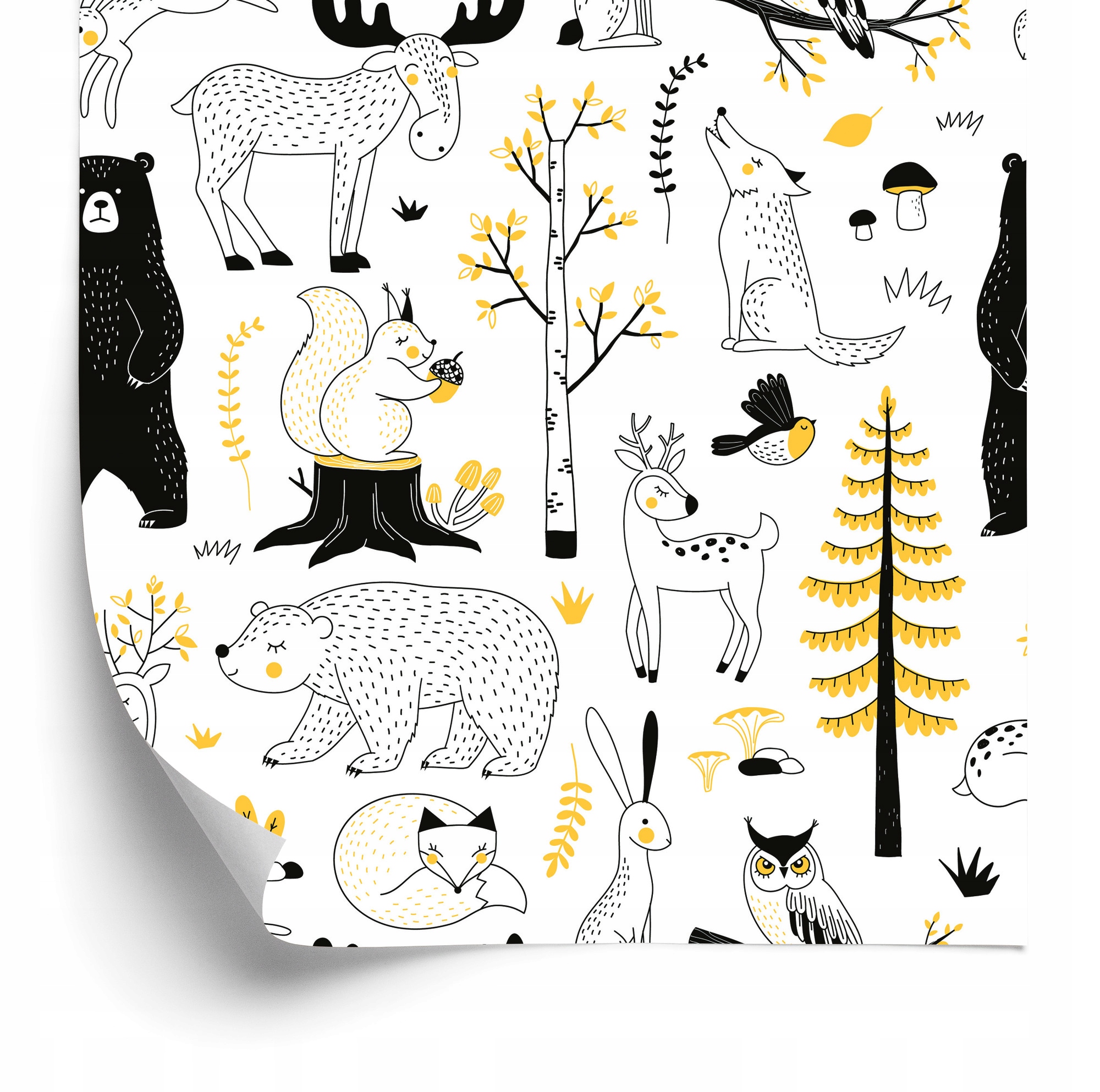 Tapeta pre deti Lesné zvieratká 50x1000 cm