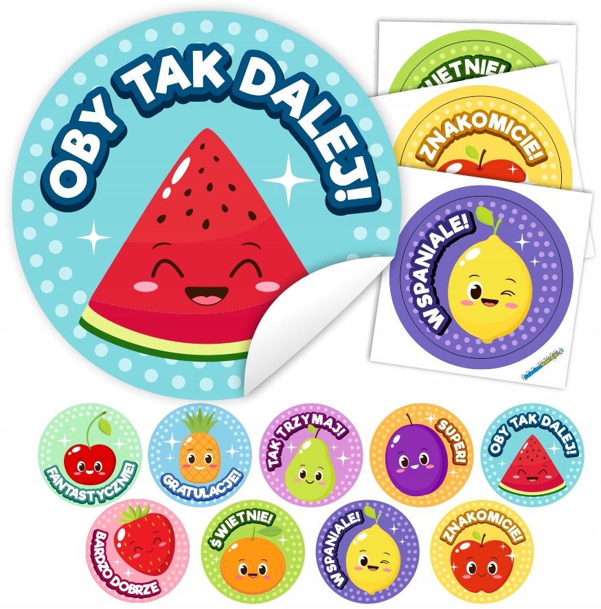 

Naklejki Motywacyjne Owoce wycięte