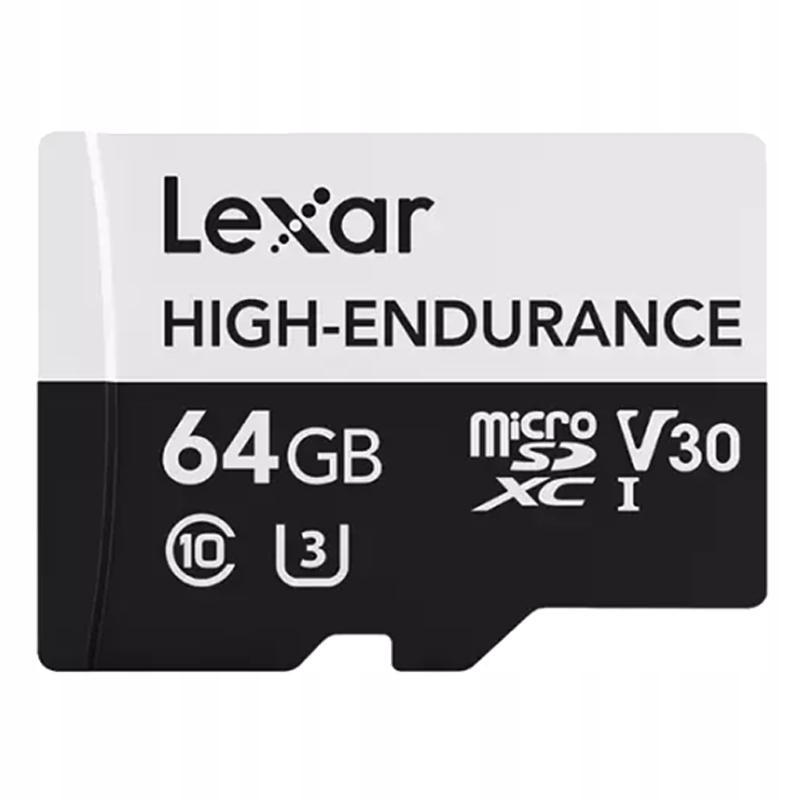 Lexar LMSHGED064G-BCNNG paměťová karta High-Endurance 64GB micro Sdxc