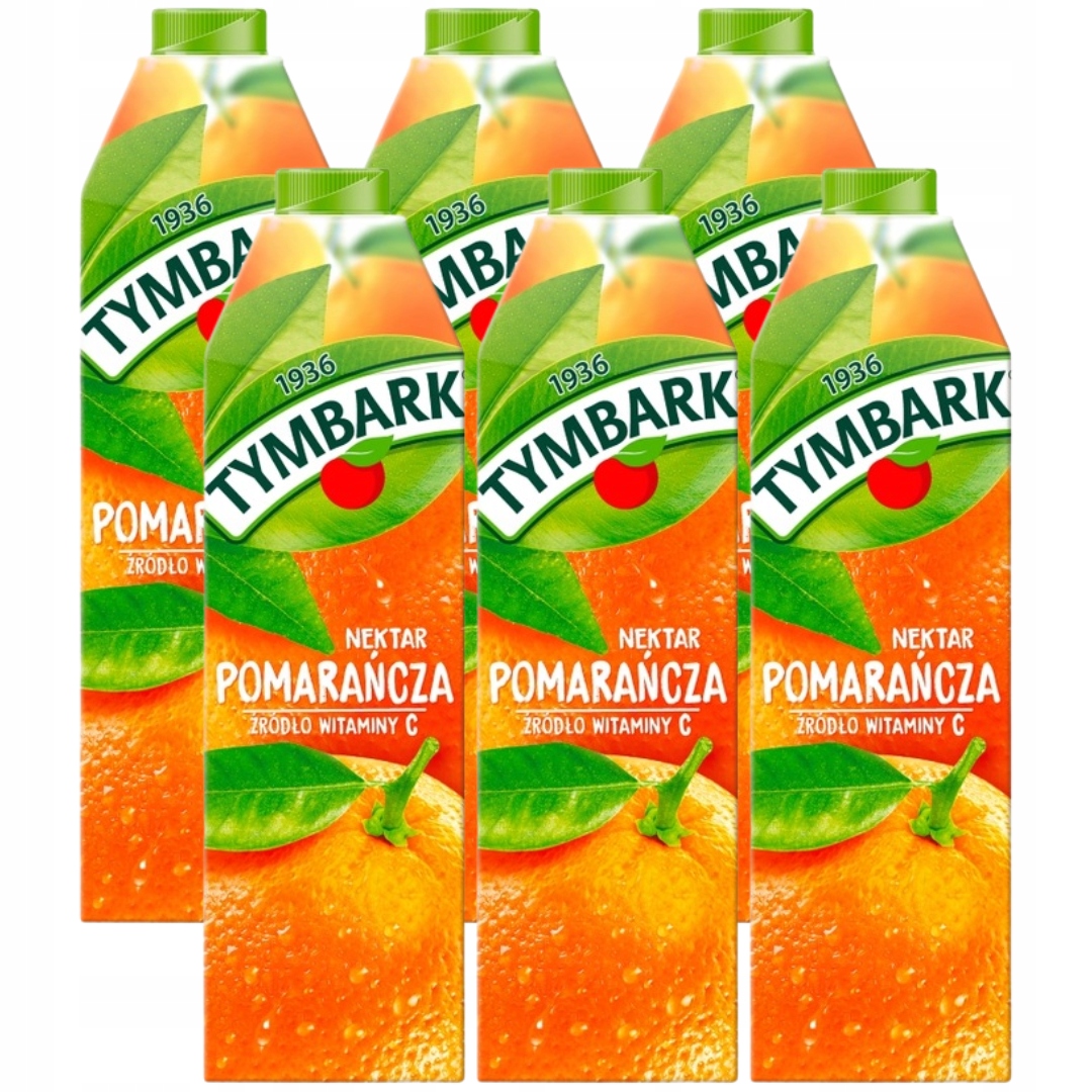 Levně Tymbark Nectar pomeranč 1 lx 6 kusů