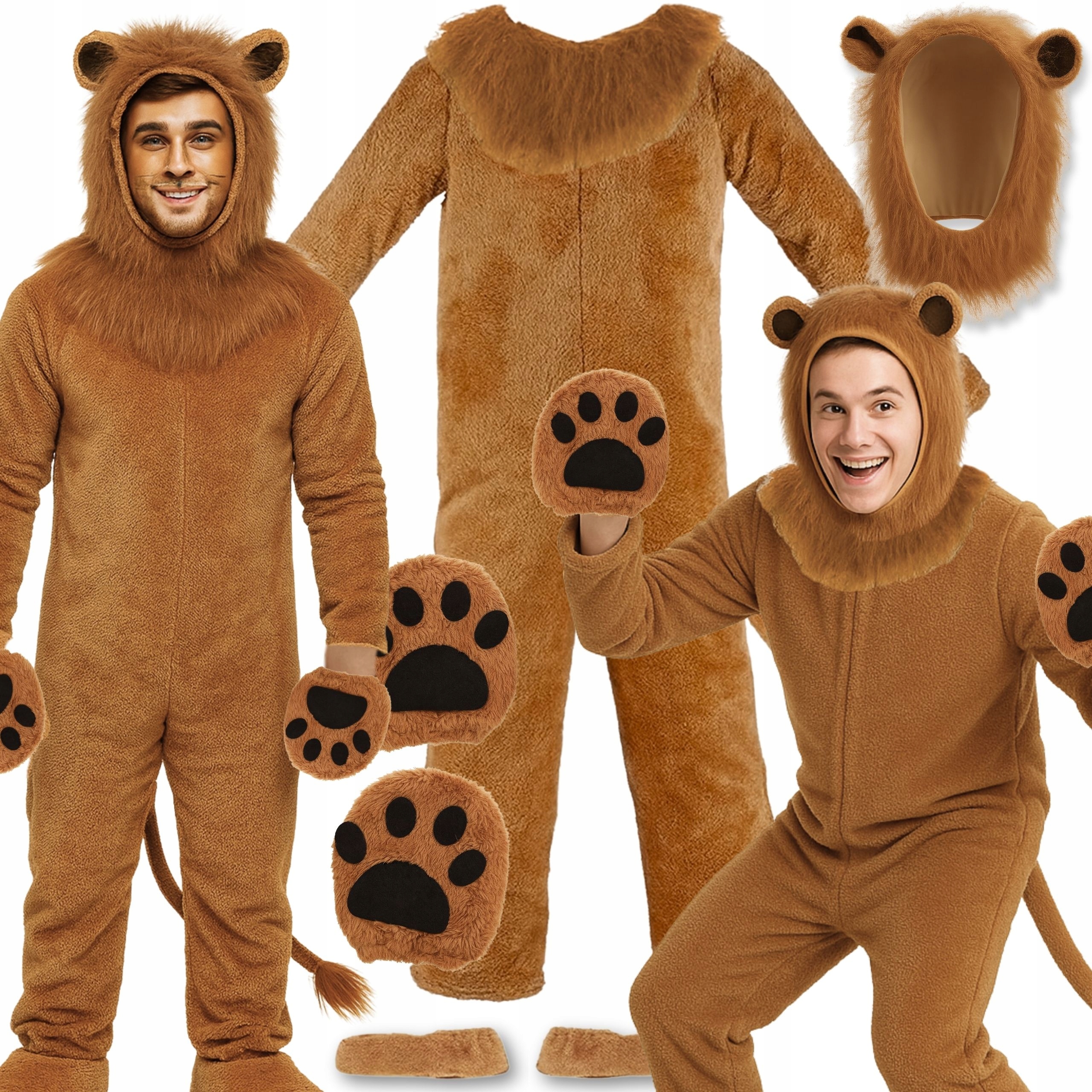 Kostým Lva Lví Lví král Simba Lev Mládě Kigurumi Zvíře 158 164 CM