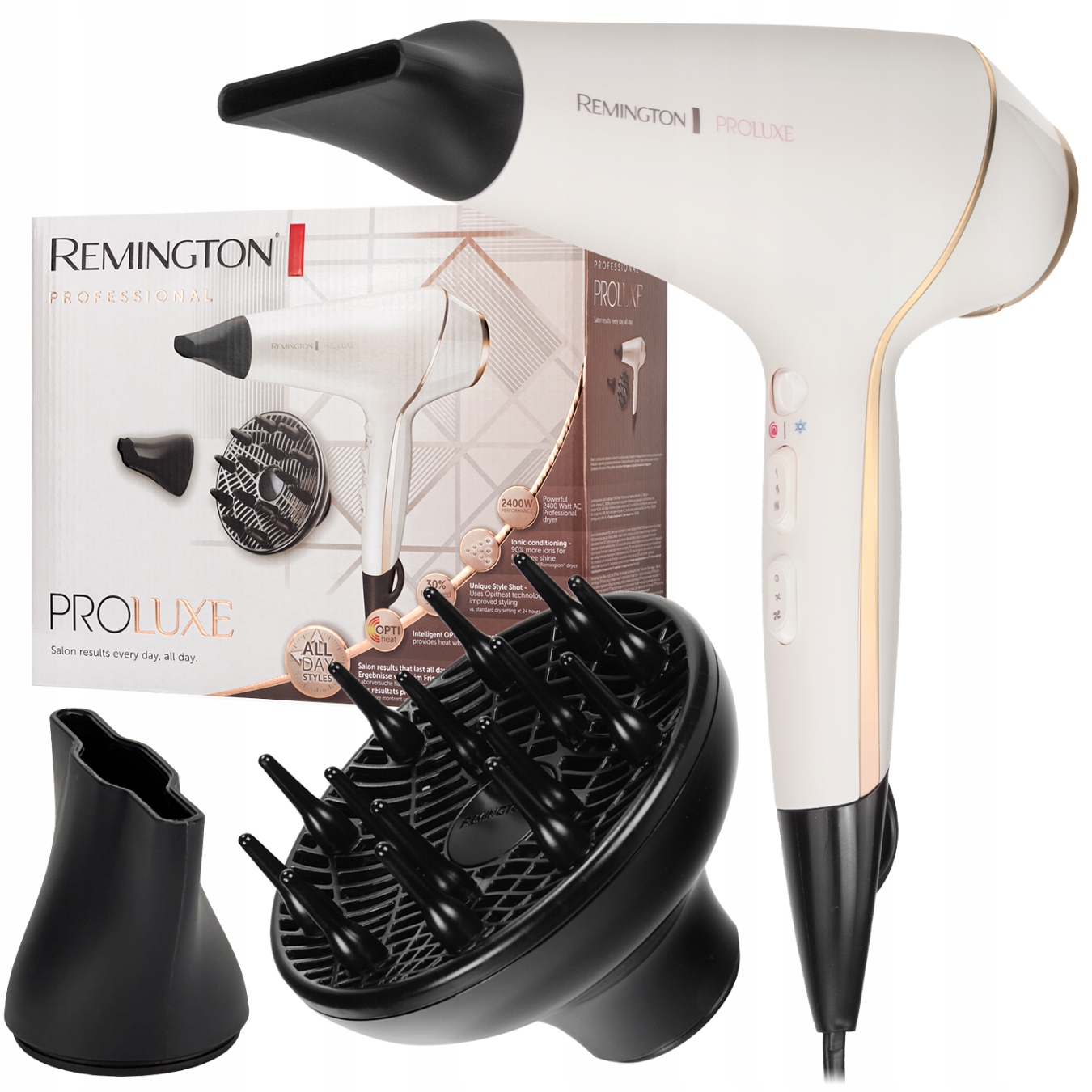 fén Na Vlasy Remington AC9140 Proluxe Ionizace Koncentrátor Difuzér