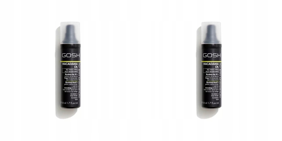 2x Gosh silikonové sérum na vlasy Macadamia Oil