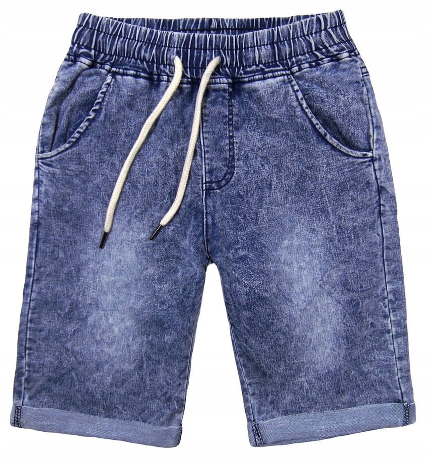 

Jeans spodnie do kolan na gumce 151 Premium 146