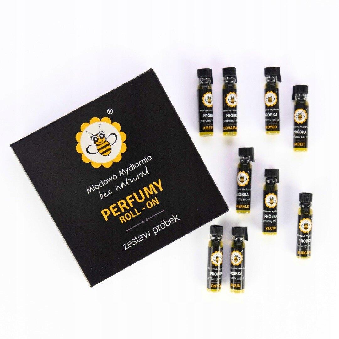 Próbki perfum roll-on Miodowa Mydlarnia 9 x 0.5 ml