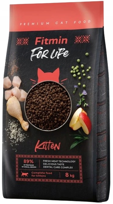 Fitmin For Life Cat Kitten sucha karma dla kota kociąt Kurczak 8 kg