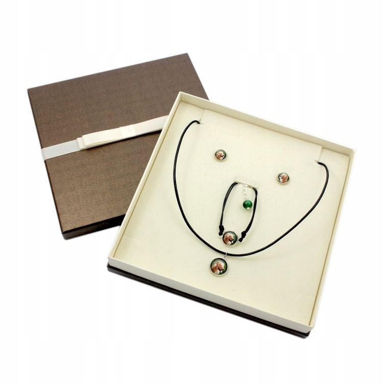 

Golden Retriever Komplet biżuterii ze zdjęciem