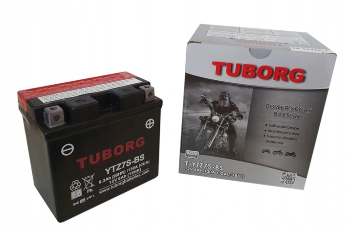 Akumulator Tuborg YTZ7S-BS 12V 6.3Ah 130A AGM ETZ7-BS