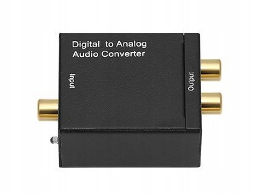 Konwerter optyczny sygnału audio toslink RCA (2253