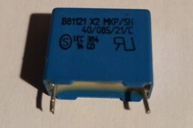KONDENSATOR 100nF/250VAC MKP /1809B