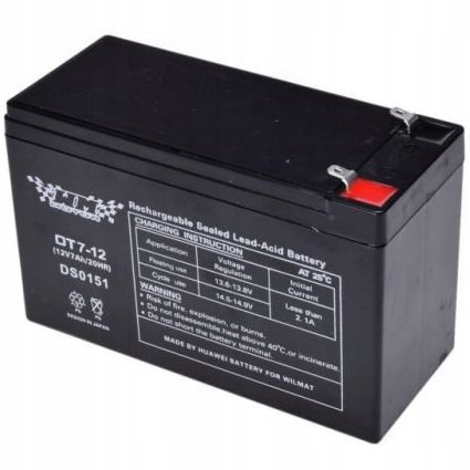 

Akumulator OT7-12 7Ah 151x65x100mm Żelowy Żel Gel