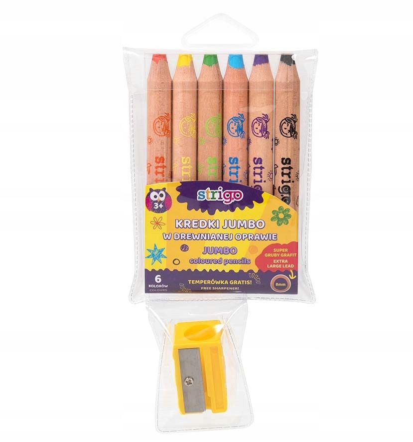 

Zestaw Kredki Jumbo Grube Strigo