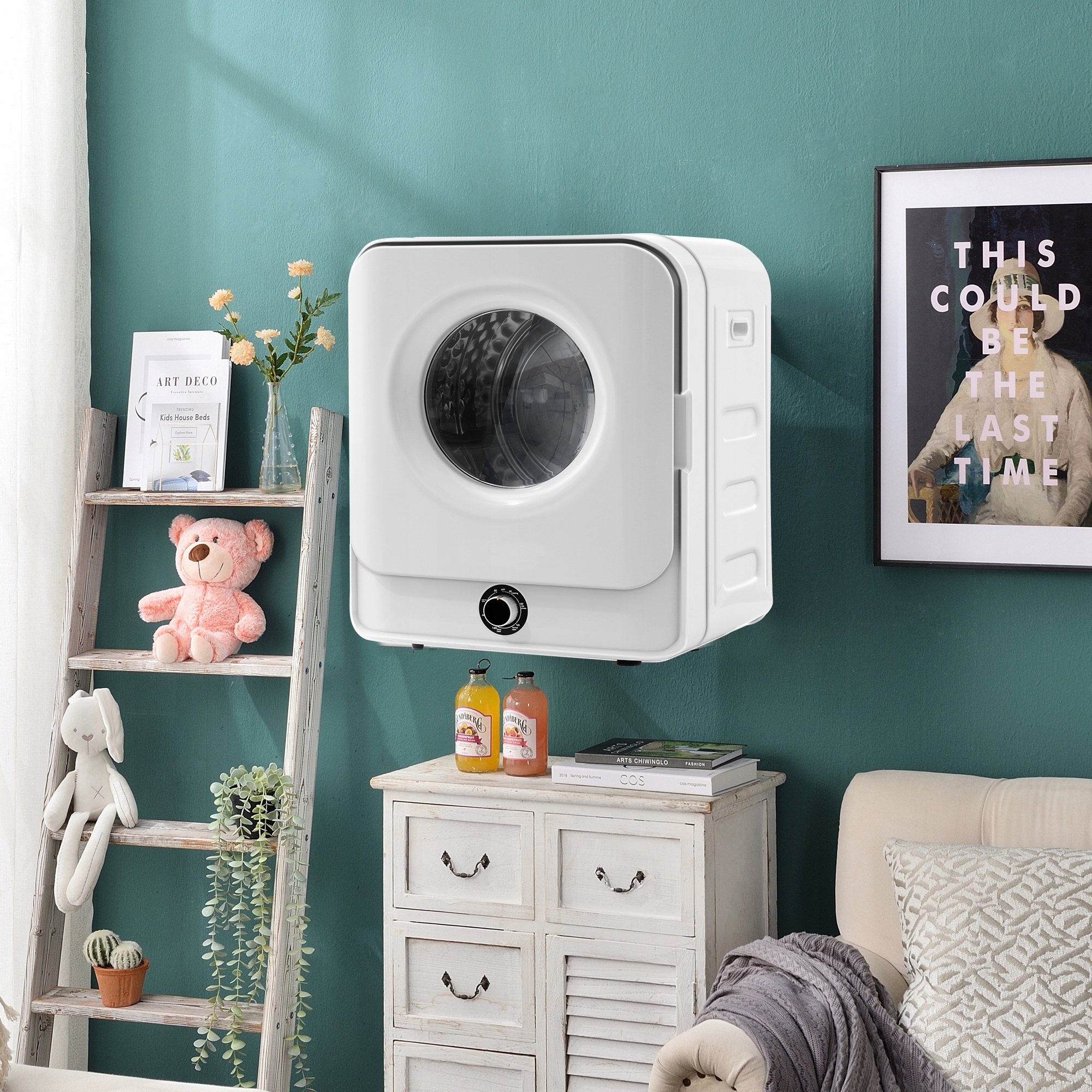 OSUSZACZ SPALIN ZE STALI NIERDZEWNEJ, MONTOWANY NA ŚCIANIE Wysokość produktu 59 cm