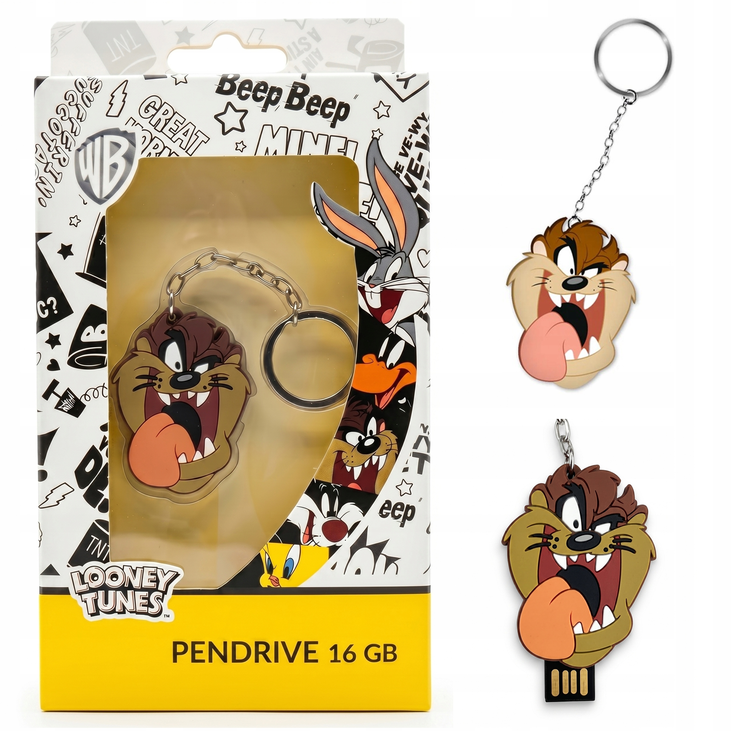 Pendrive 16GB Usb 2.0 Looney Tunes Tasmán ördög