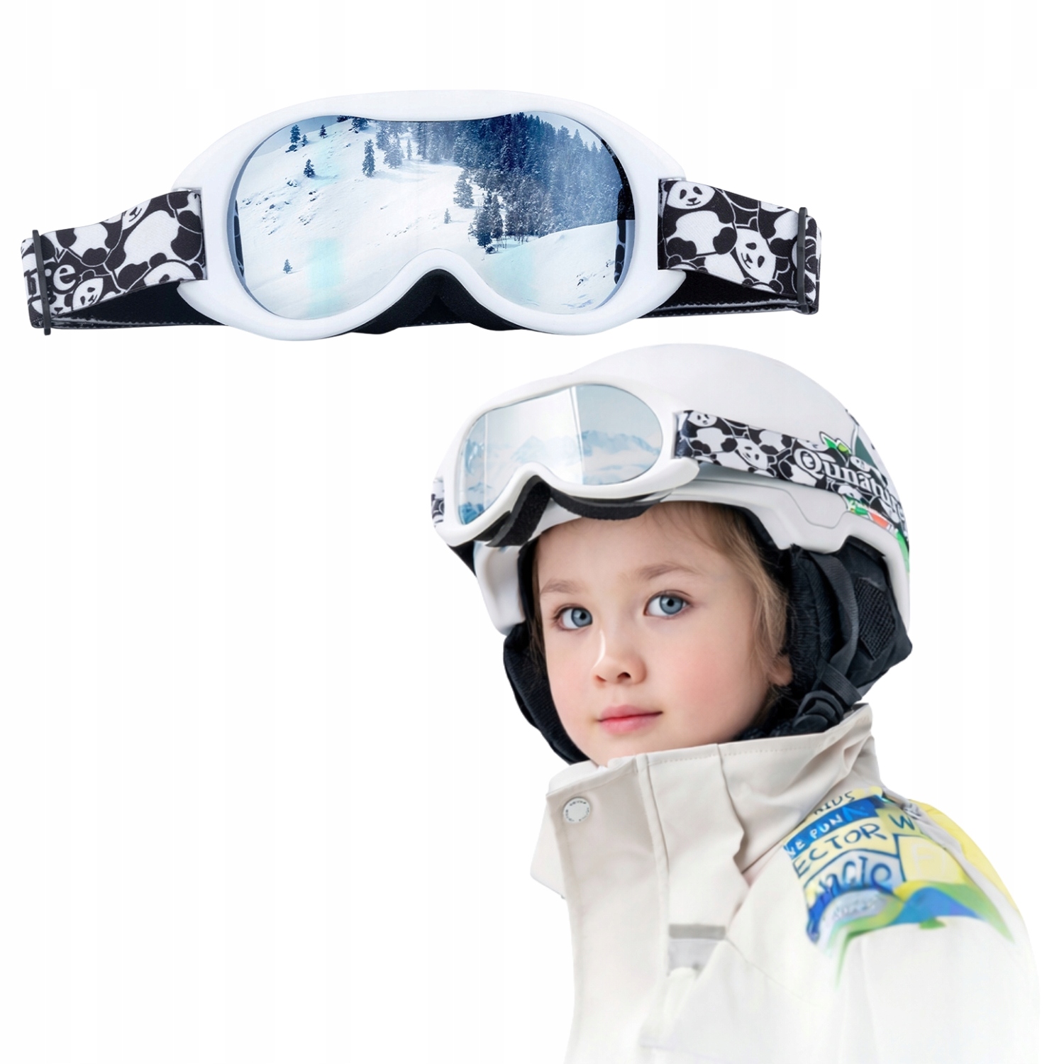 Dětské Lyžařské Brýle Systém Otg Brusle Snowboard Uv Filtr