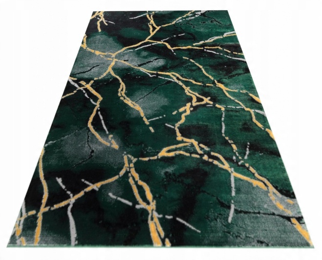 

Dywan Emerald Marmur glamour zielony złoty 140x190