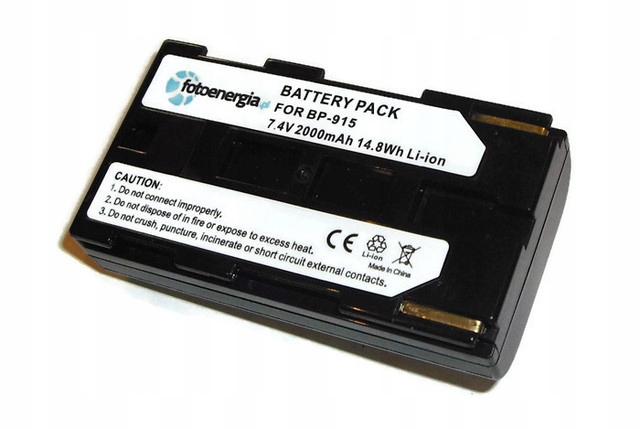 

Bateria do Canon BP-915 BP-911 7,4V 2000mAh/14,8Wh