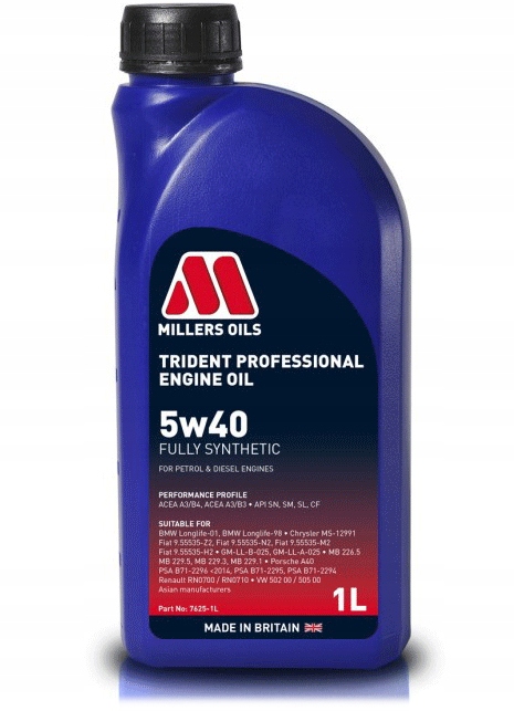 

Millers Oils Trident Professional 5W40 Olej 1L