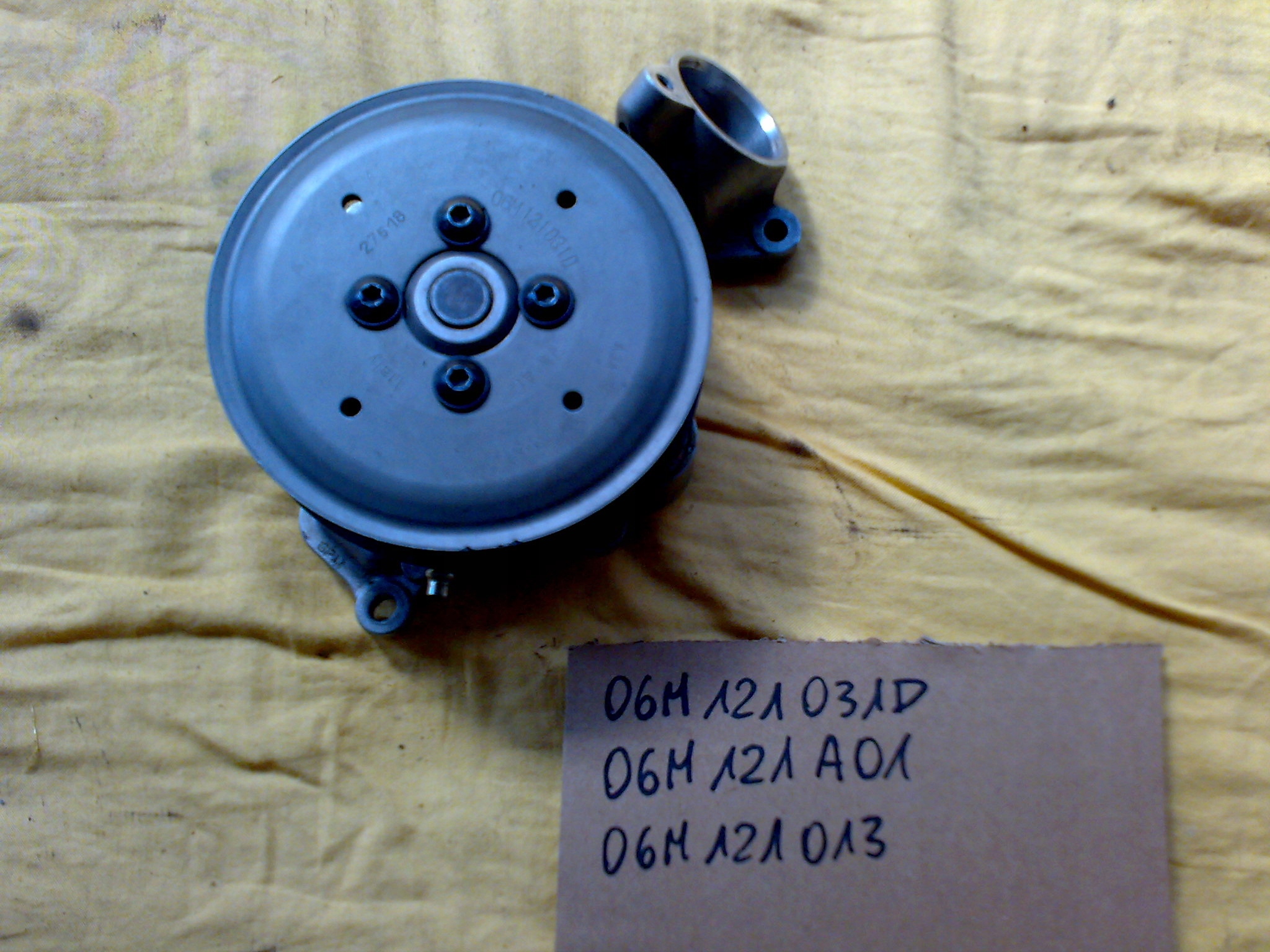AUDI VW PORSCHE BENTLEY 3,0 TFSI DCB KOŁO PASOWE POMPY WODY , POMPA KPL.