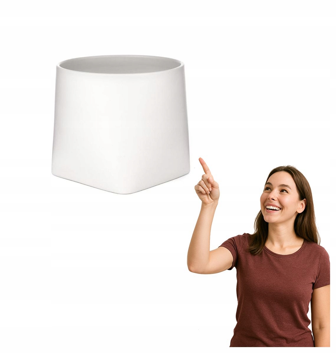 Keramický kvetináč Somma 20 cm, biely, Markslojd