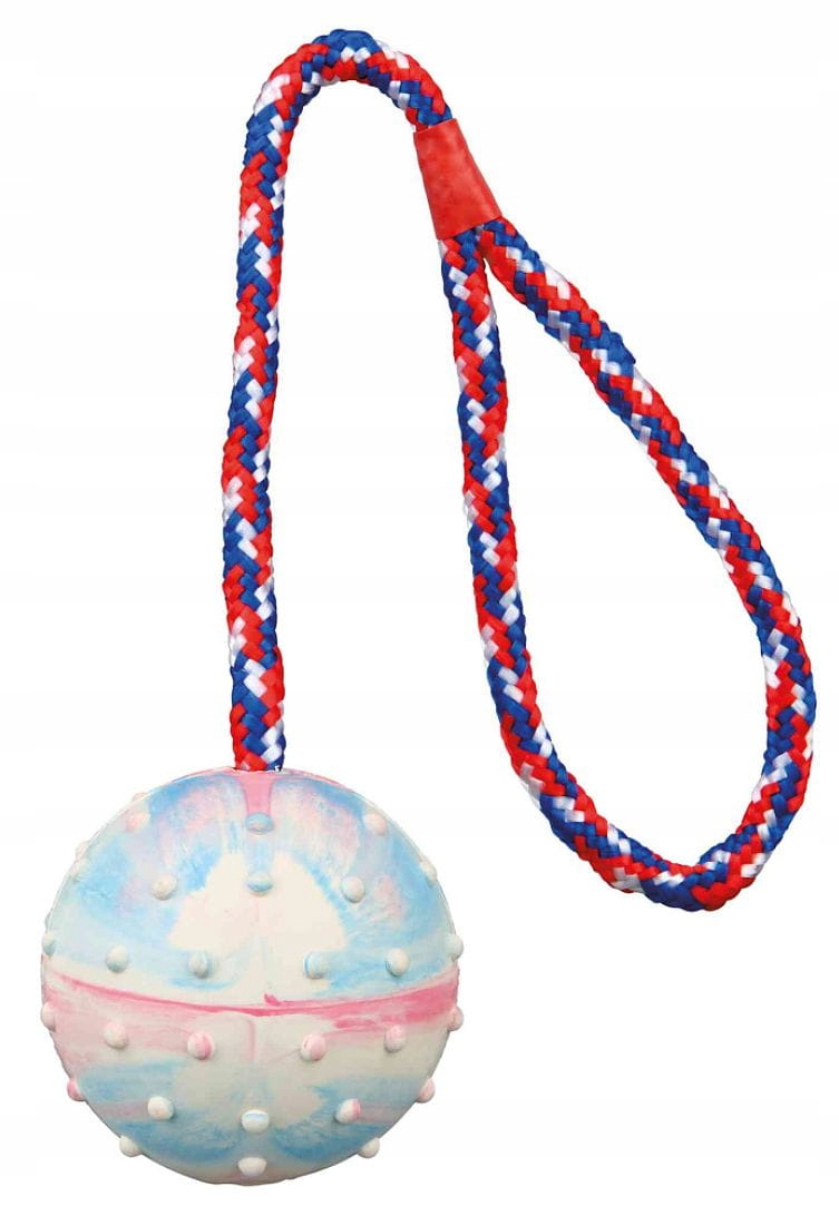 

Piłka z gumy naturalnej na sznurku o śr. 6cm