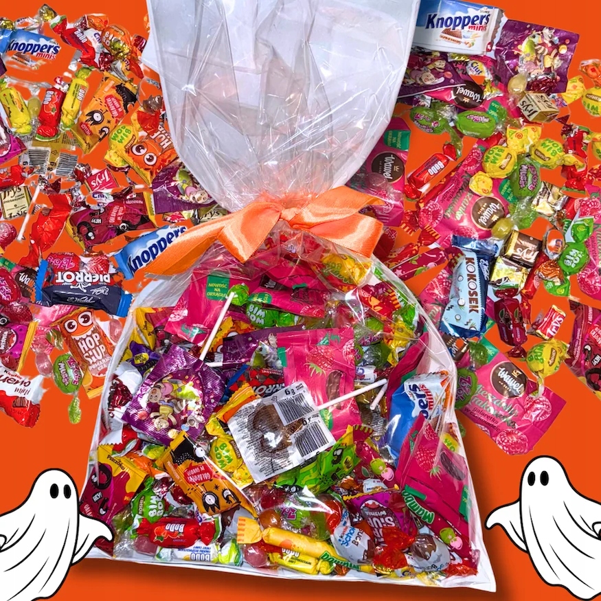 Halloween Cukierki Worek Słodyczy XXL Kilogram dla Dzieci i Dorosłych