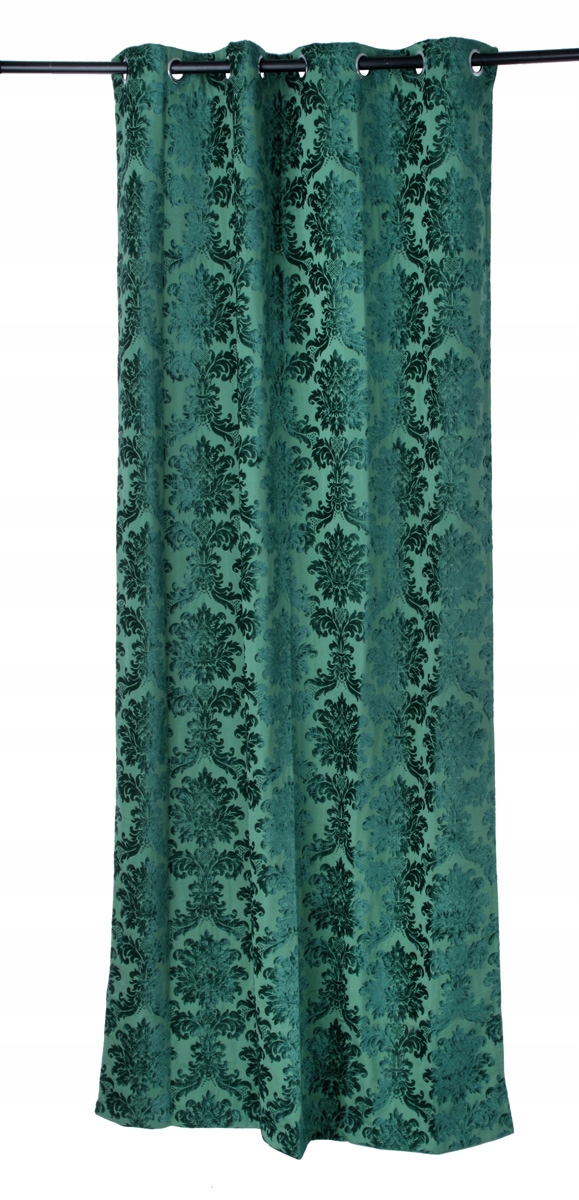 Záclona 135x270 Polyester Zelená Žakardová Priechodka Zelená Bax Inspiracja