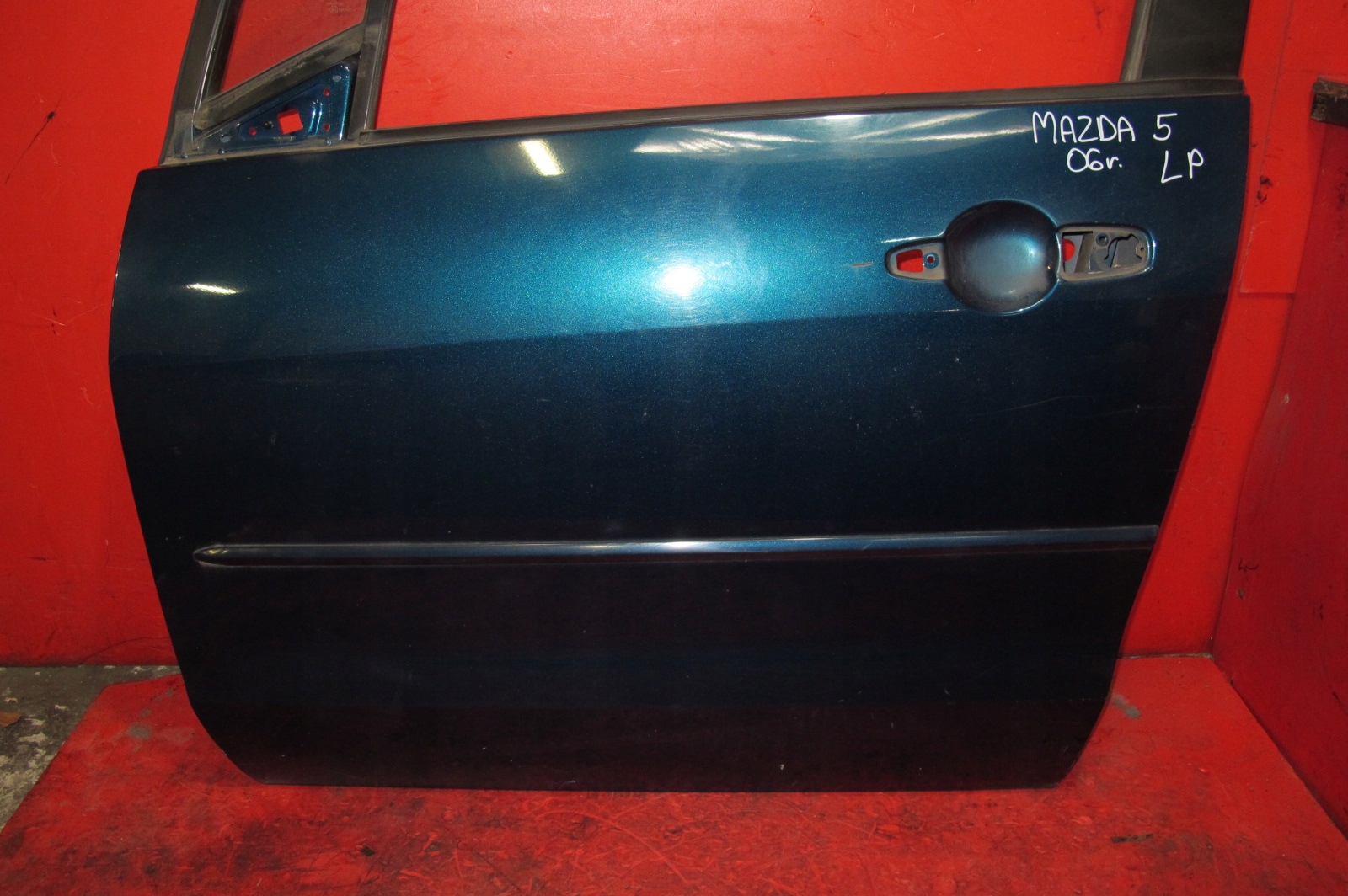 MAZDA 5 CR CR 05- door left front front blue 32C