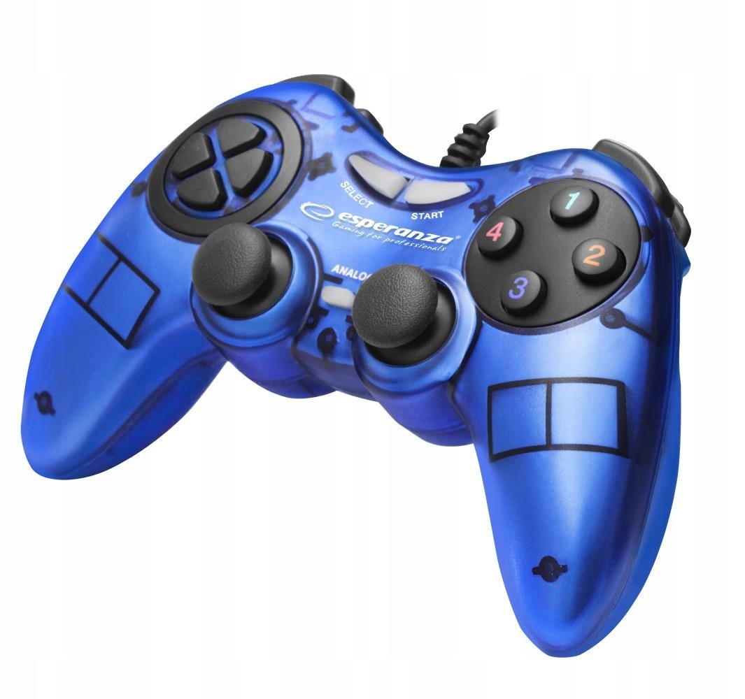 Esperanza Gamepad Pc Usb Esperanza "Fighter" niebieski