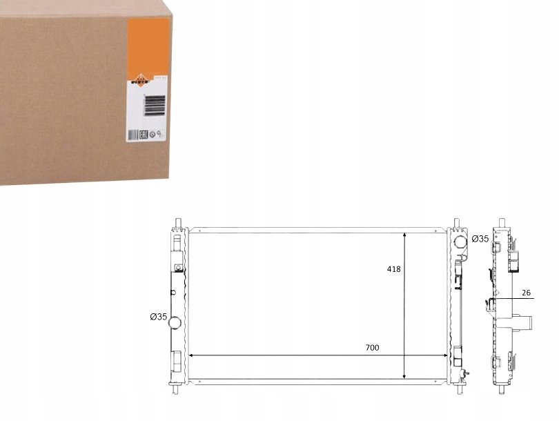 NRF59089 CHŁODNICA DODGE CALIBER 06-