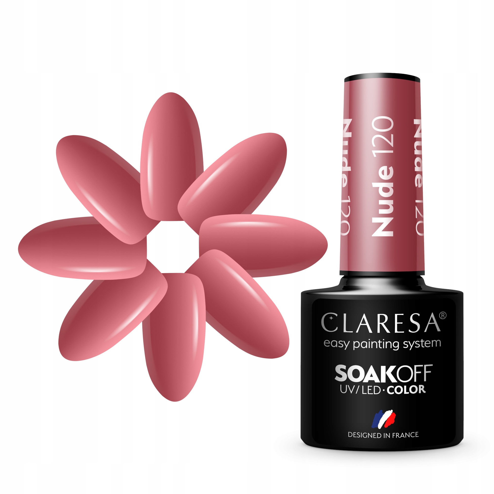 

Claresa Beżowy Lakier Hybrydowy Nude 120 5ml