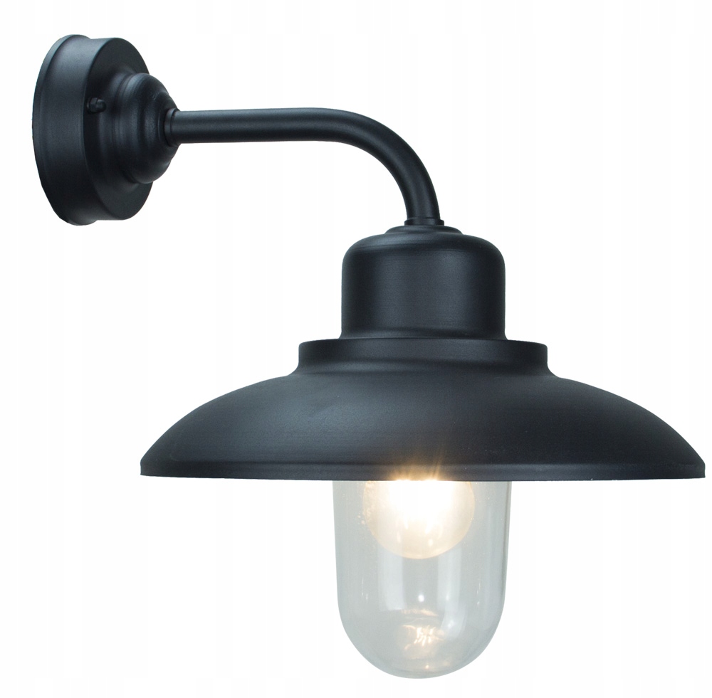 Lampa Naścienna Kinkiet Oprawa elewacyjna Bard czarna na żarówkę 1x E27 Led