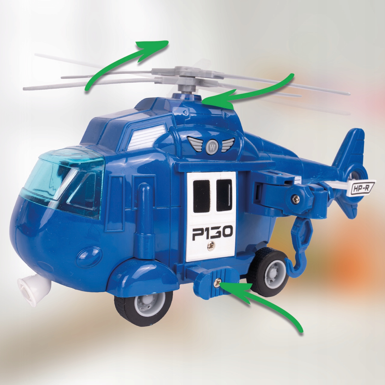 LAWETA POLICYJNA 1:16 ŚWIATŁO DŹWIĘK RUCHOME ELEMENTY HELIKOPTER AUTO Waga produktu z opakowaniem jednostkowym 1.167 kg