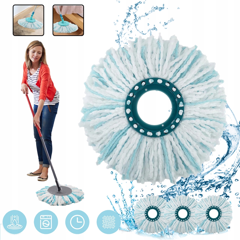 Levně Návlek Pro Mopa Spin, Spin Mop Na Podlahy, Stírání Prachu A Čištění