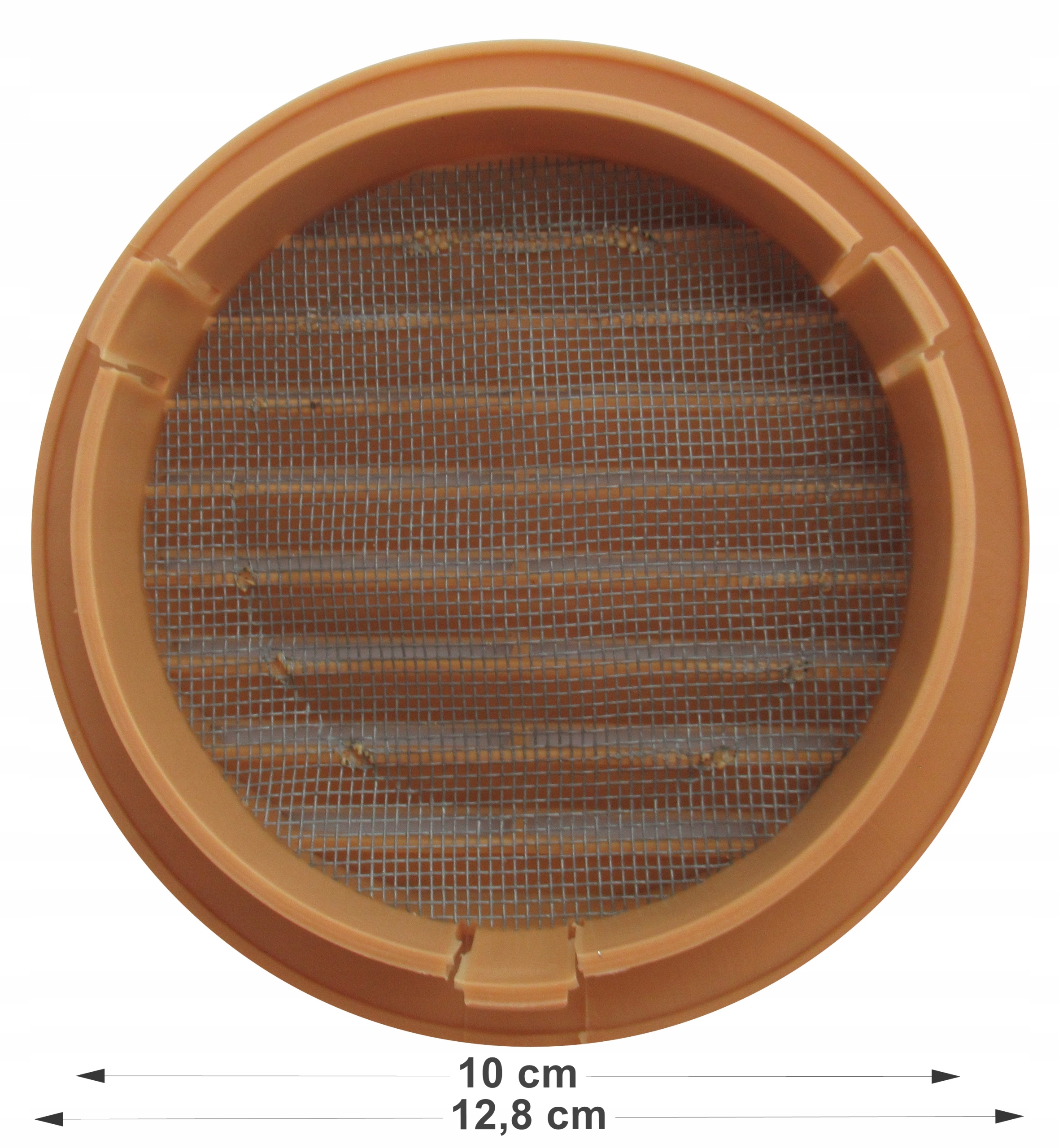 KRATKA WENTYLACYJNA OKRĄGŁA 100BEZOWA SIATKA STAŁA Kod producenta kr100okrbezsiat