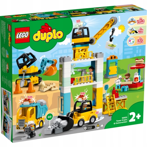 Lego 10933 Duplo – Věžový Jeřáb A Konstrukce