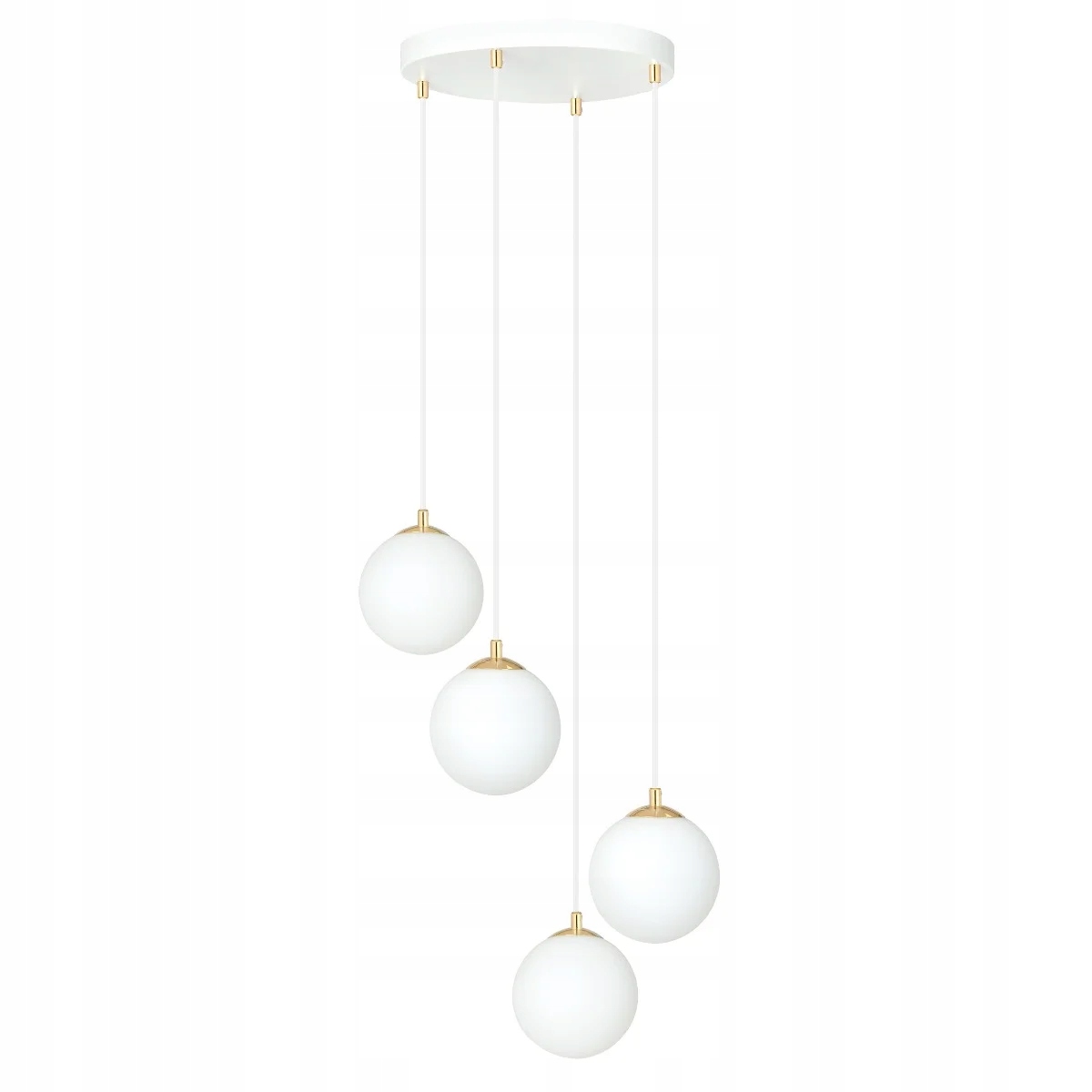 Závěsná lampa Emibig 4xE14 10W Royal 4 bílá