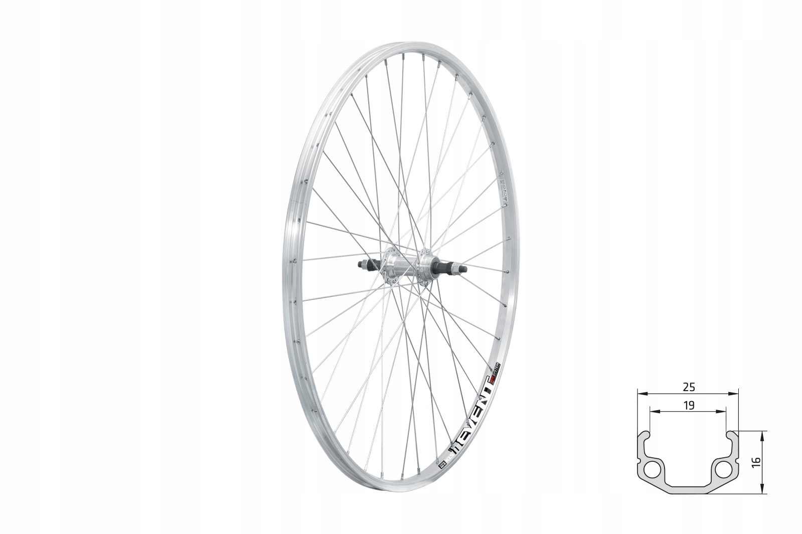 Koło Kellys 28" Tył Event V-brake Silver