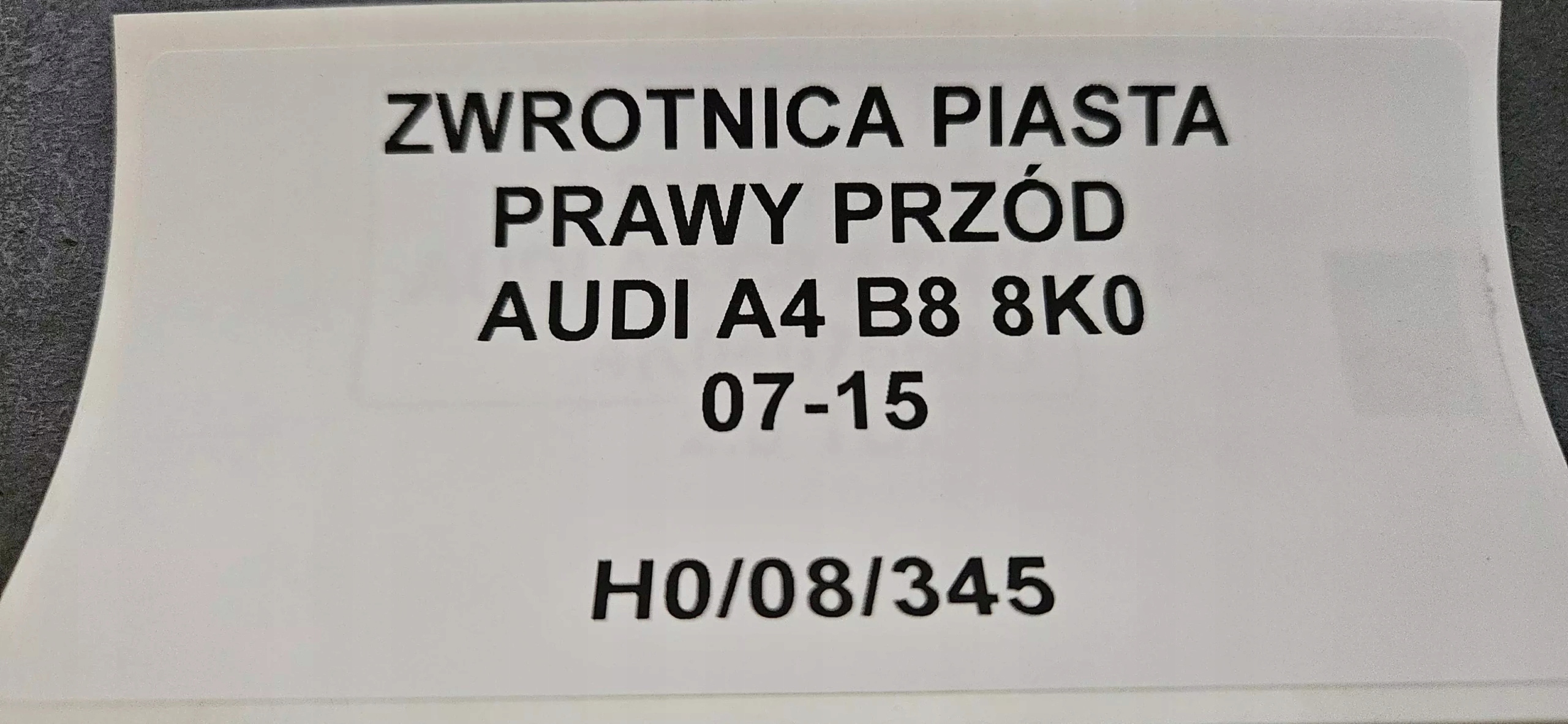 otoč čepu pravý předek AUDI A4 B8 8K0 07-15