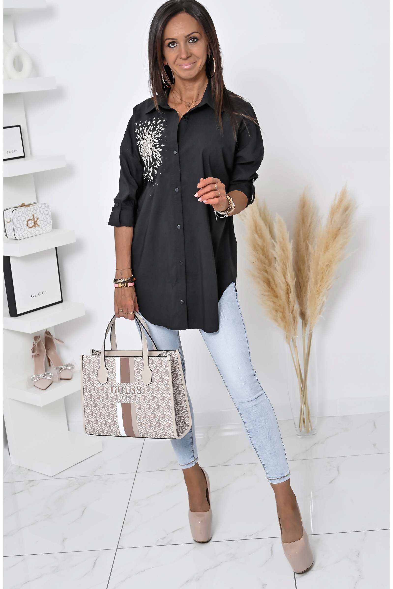 ŚLICZNIE ZDOBIONA KOSZULA OVERSIZE ELIT! WZ.2 XL Model Elit