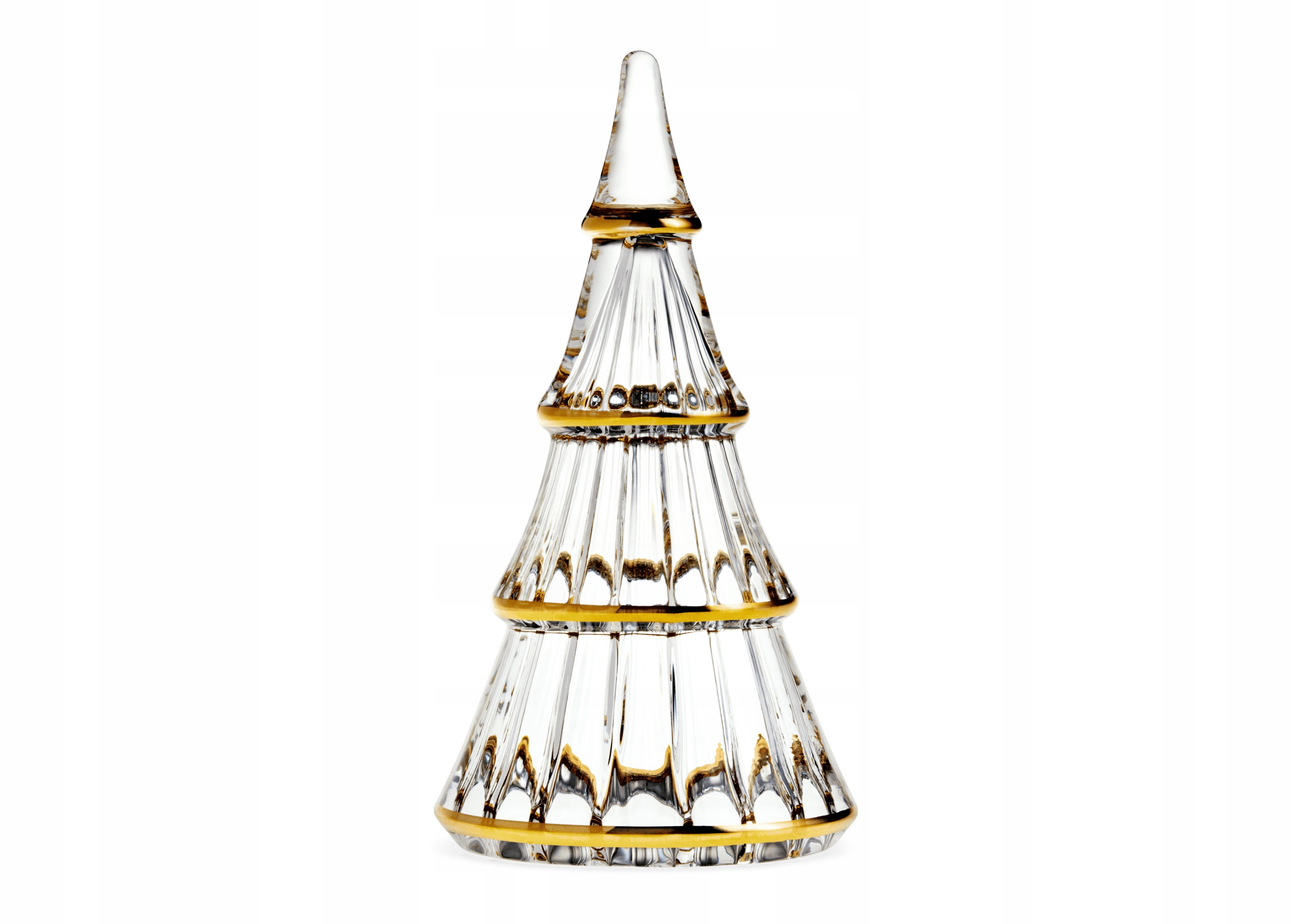 Holmegaard Christmas Dekorativní vánoční stromek skleněný 19 cm zlatý