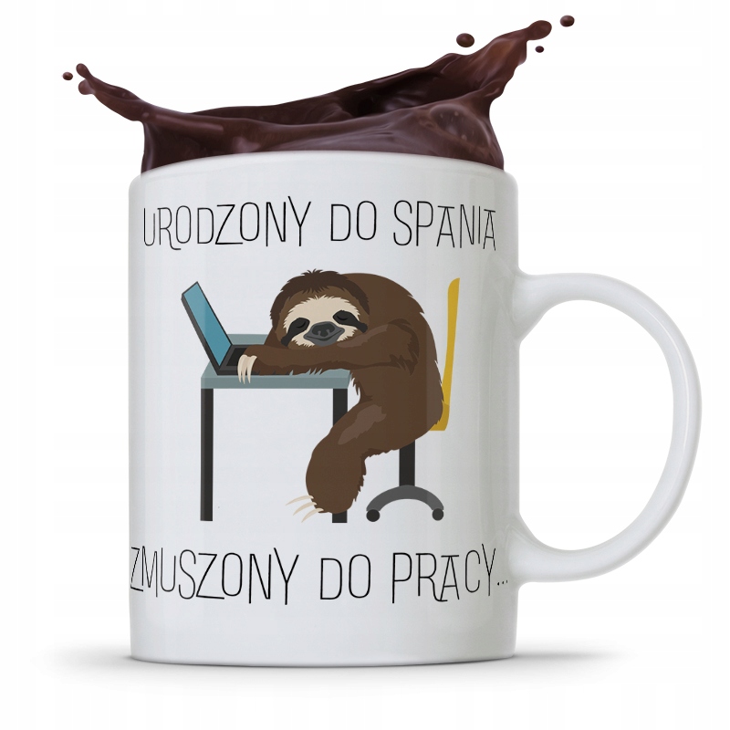 

Kubek Śmieszny Zabawny Urodzony Do Spania