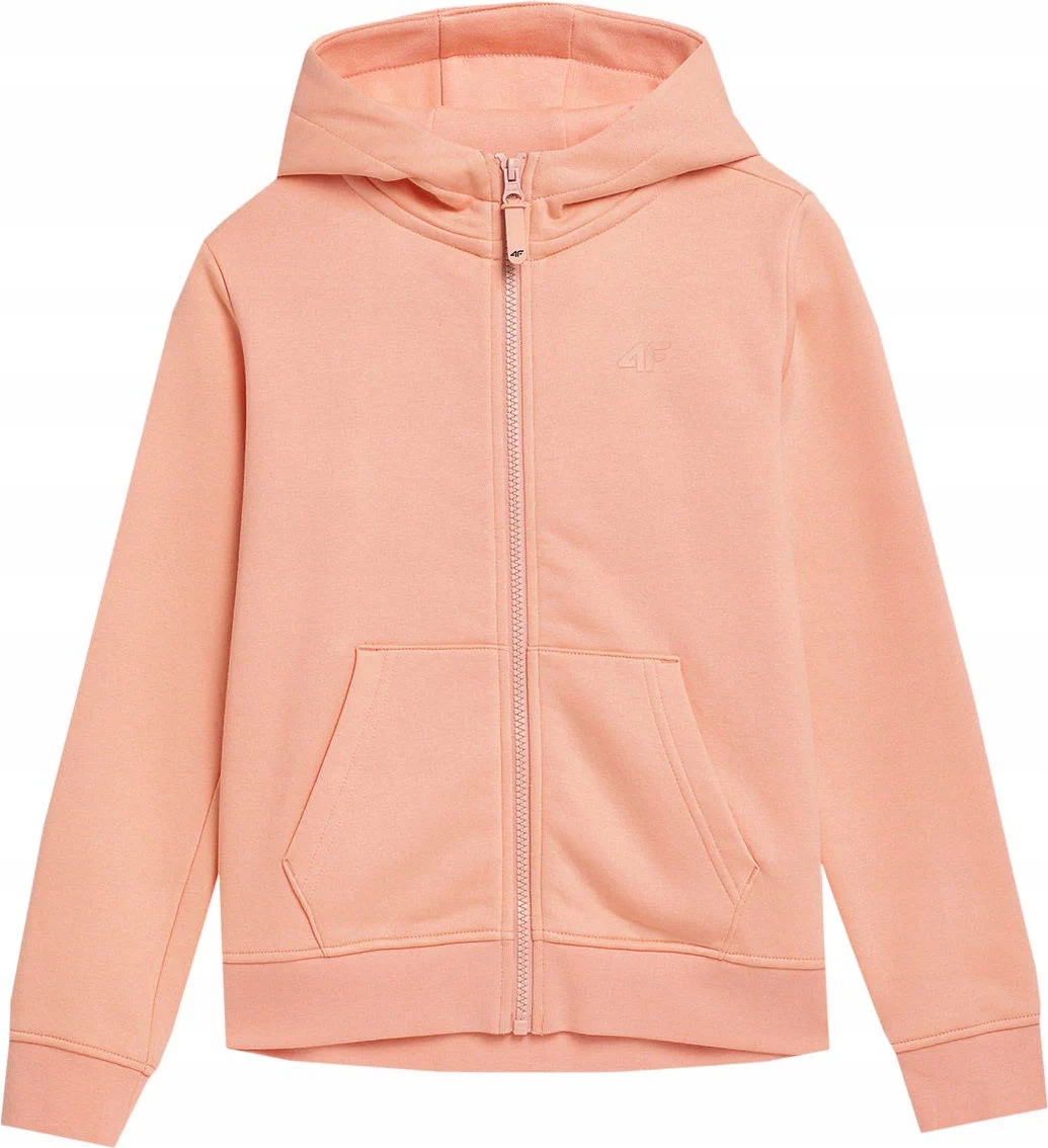 BLUZA DZIEWCZĘCA MŁODZIEŻOWA Z KAPTUREM 4F 134cm