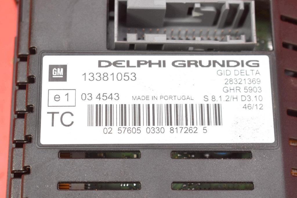 display 13381053 OPEL ZAFIRA B LIFT 08-14