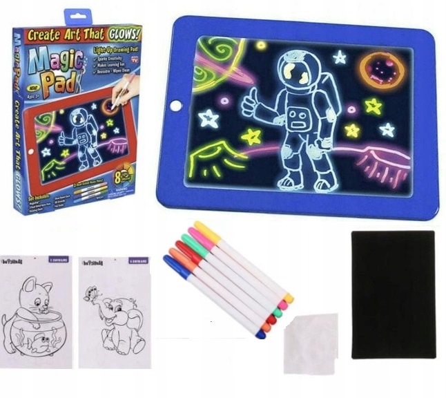 

Magic Pad Magiczny Tablet Tablica Znikopis 6xMAZAK