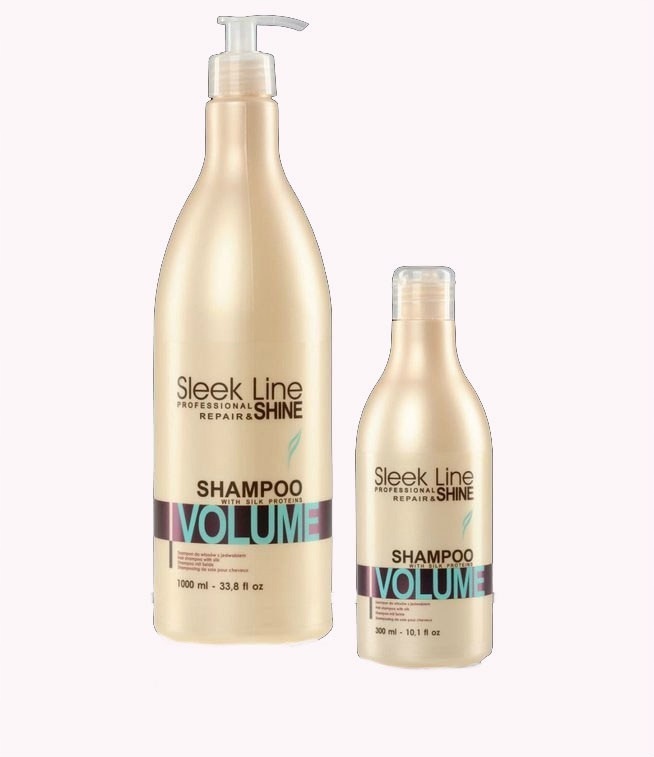 .STAPIZ SZAMPON SLEEK LINE VOLUME Z JEDWABIEM 1L .