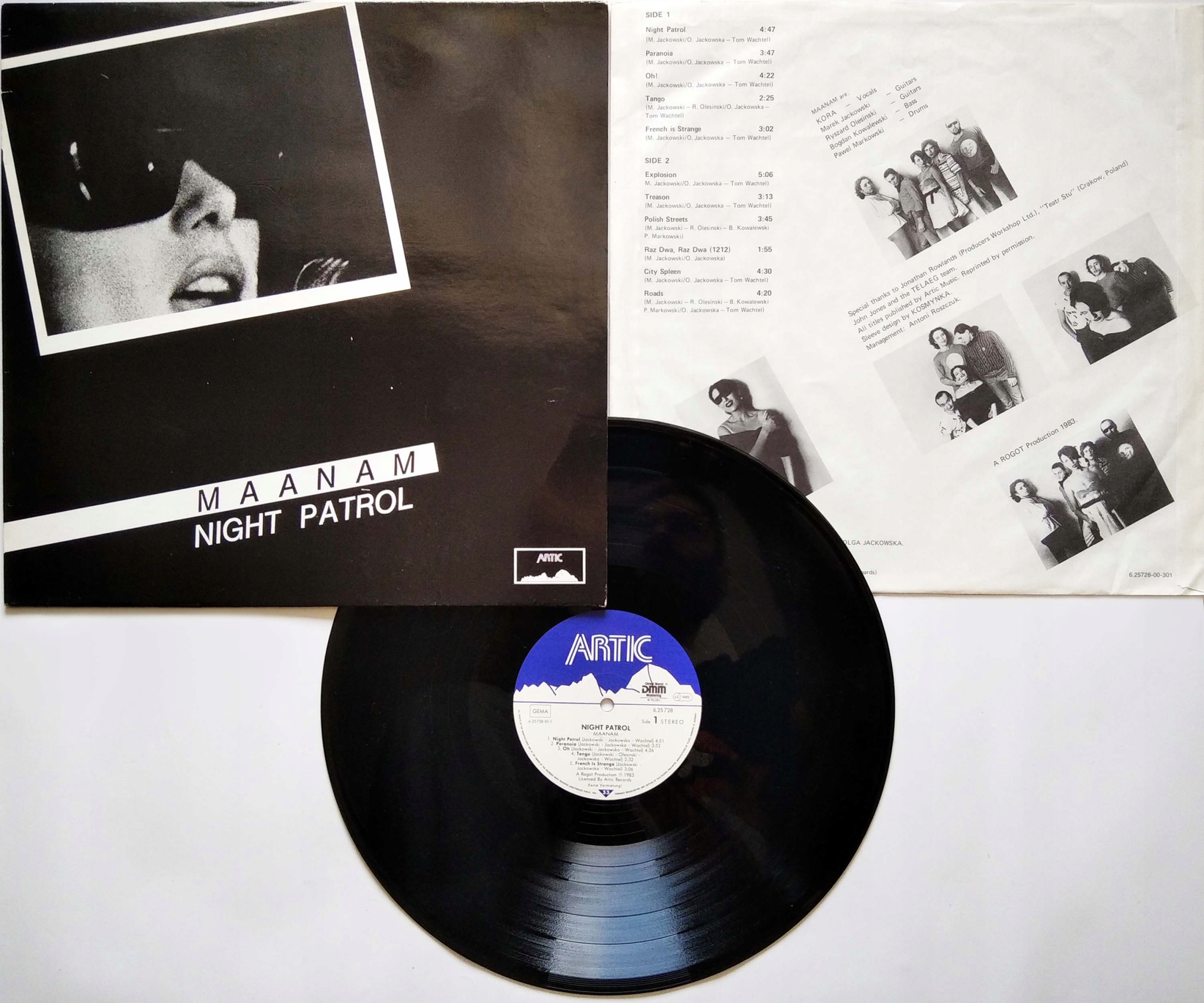 Lp: Maanam Night Patrol 1983 Germany 1 Press Kora Jackowski Nm-