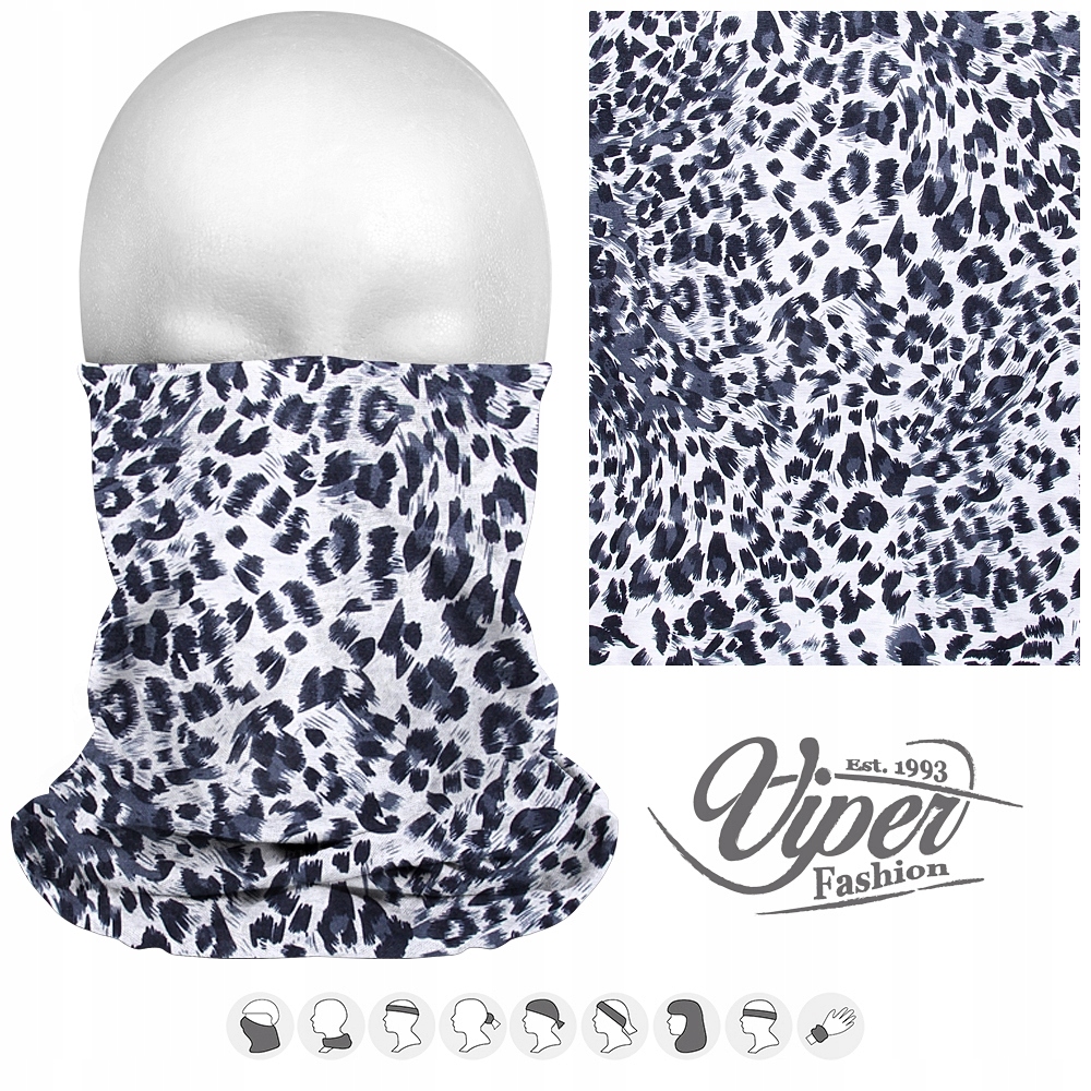 KOMINIARKA ELASTYCZNA CHUSTA TUNEL SZAL PANTERKA Płeć uniseks